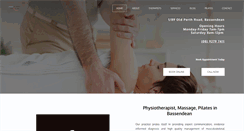 Desktop Screenshot of centralbassendeanphysiotherapy.com.au