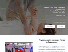 Tablet Screenshot of centralbassendeanphysiotherapy.com.au